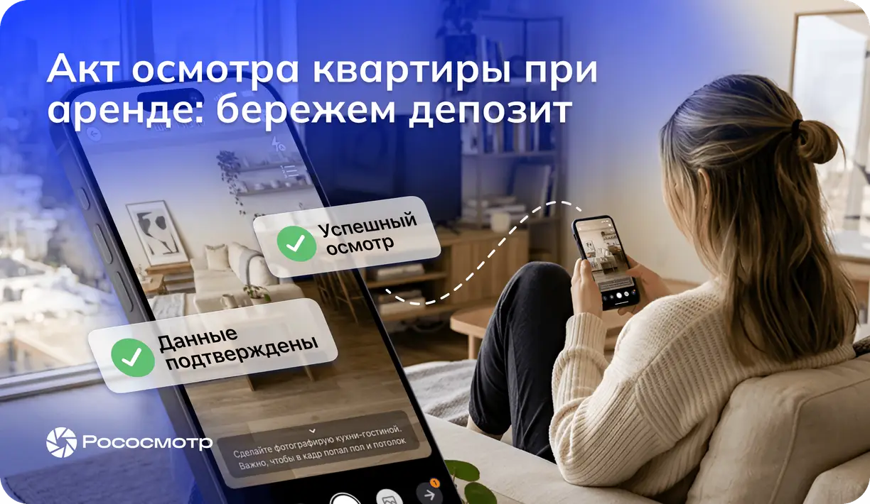 Цифровой акт осмотра сдачи-приемки квартиры от сервиса Рососмотр: чем полезно для депозита