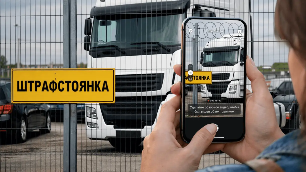 Грузовое ТС. Временное удержание для лизинга