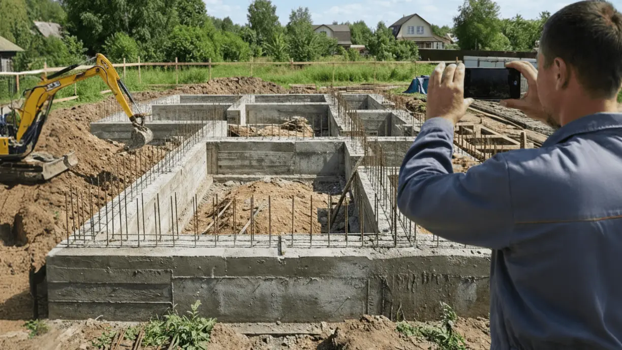 Контроль этапов строительства: Фундамент