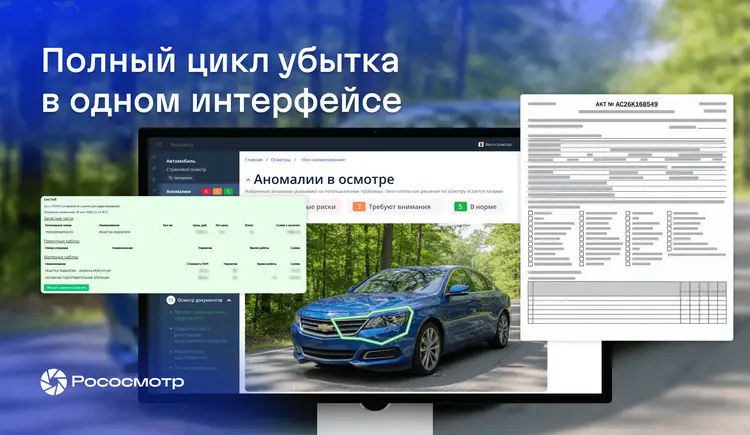 Урегулирование убытков с Рососмотром: интеграция с расчетным комплексом и многое другое