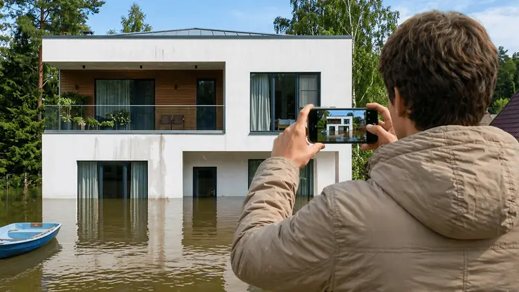 Урегулирование убытков: Жилой дом (проникновение воды)